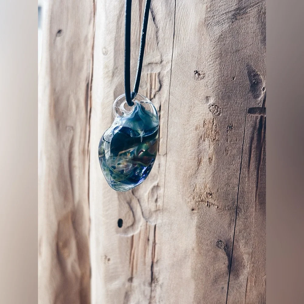 OOAK Artisan Borosilicate "Galaxy" Vortex Pendant - Adjustable Art - Picture 14 of 16